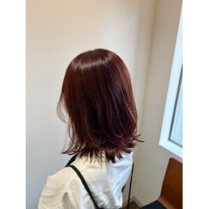 ピンクブラウン×ミディアムレイヤー【横井】 | 浜松市の美容室 Le･reve（ル・レーヴ）和田店