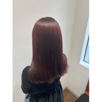 艶カラー&艶ストレート【横井】 | 個室有り・プライベートサロンの雰囲気 美容室Le･reve（ル・レーヴ）浜松和田店 - あなたの「なりたい」を叶える美容室