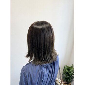 ワンカラーでオリーブグレージュ【横井】 | 個室有り・プライベートサロンの雰囲気 美容室Le･reve（ル・レーヴ）浜松和田店 - あなたの「なりたい」を叶える美容室