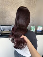 艶めくカシスピンクで韓国風カラー【鈴木】 | 個室有り・プライベートサロンの雰囲気 美容室Le･reve（ル・レーヴ）浜松和田店 - あなたの「なりたい」を叶える美容室