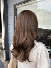 ブラウンベージュ【谷平】 | 個室有り・プライベートサロンの雰囲気 美容室Le･reve（ル・レーヴ）浜松和田店 - あなたの「なりたい」を叶える美容室